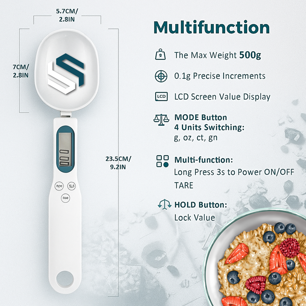 SIRISTORE™ DigiSpoon Electronic Measuring Spoon 0.1gm/500gms